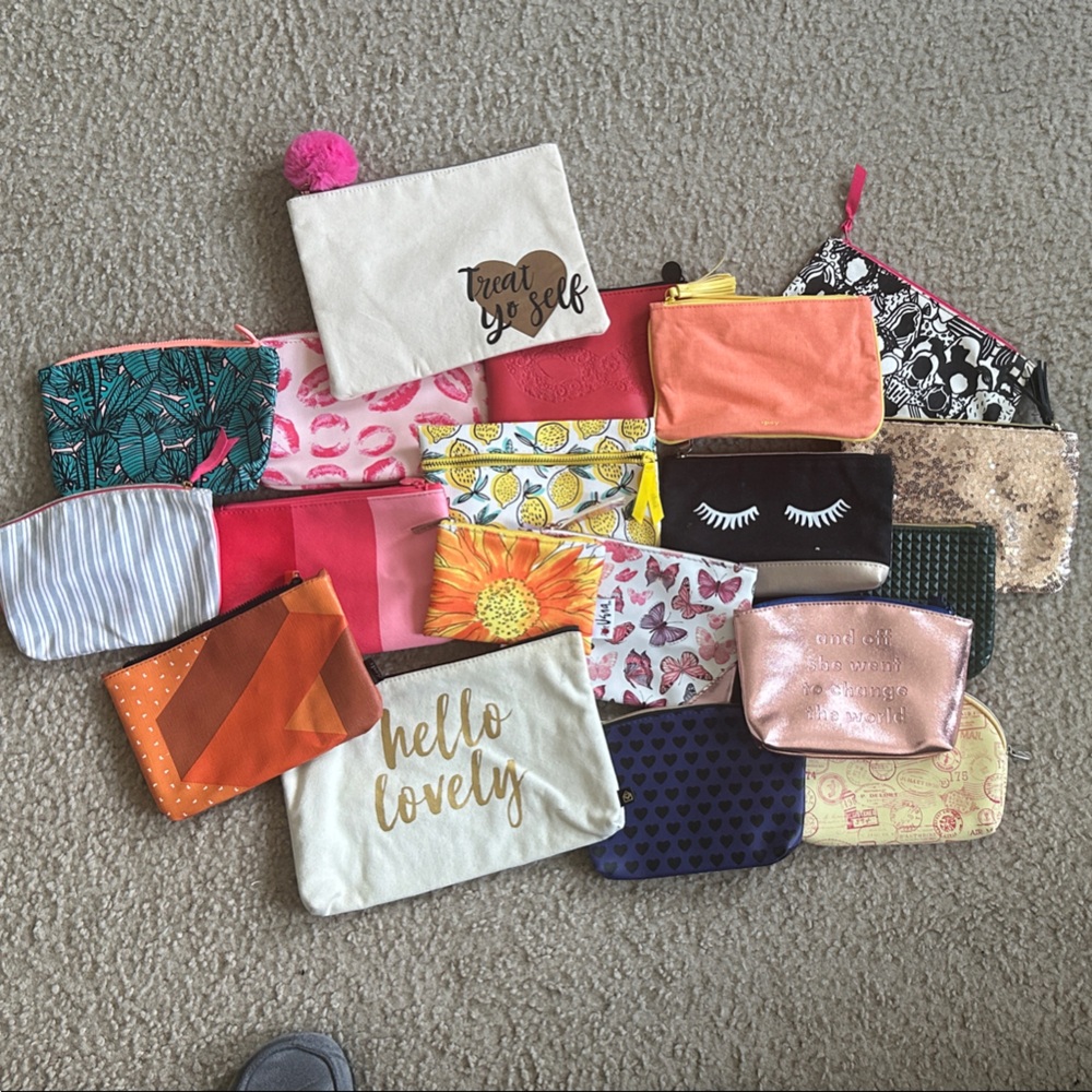 ipsy Assorted Makeup Pouch Lot - Multi Color